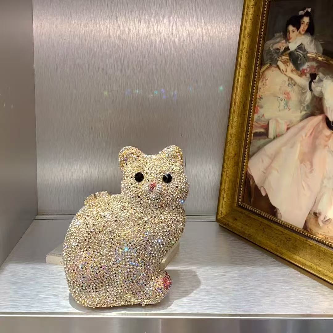 Luxury Bags Cute - Złota Torebka Damska w Kształcie Uroczej