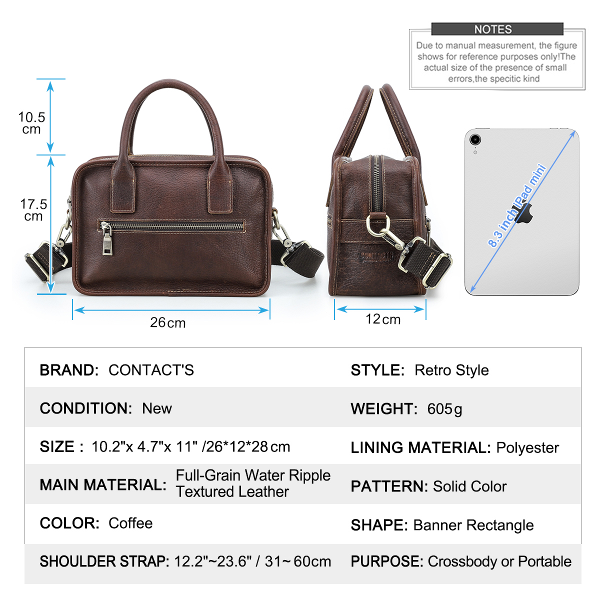 CONTACT'S Męskie torby na rami – Luxury Bags Tote recenzja i cena